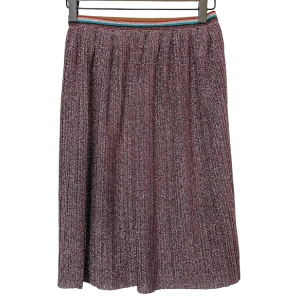 Molo Skirt Glitter Shimmer Pleated Midi Size 134 / 140 - Picture 2 of 8